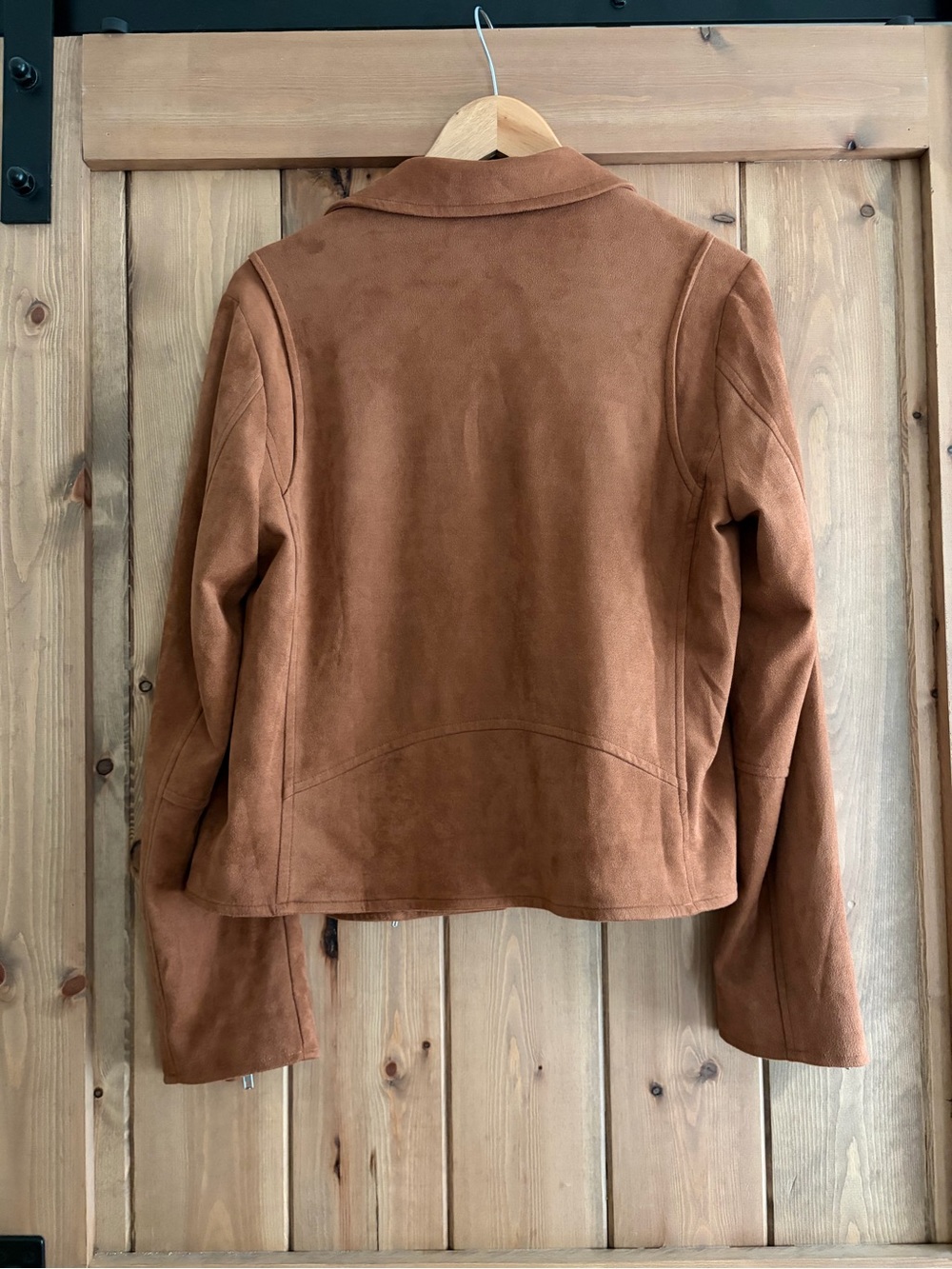 Promesa Suede Moto Jacket in Camel - Picture 4 of 4